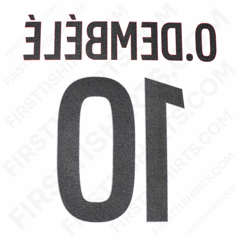 2024/25 PSG Away Name Set O.Dembele 10