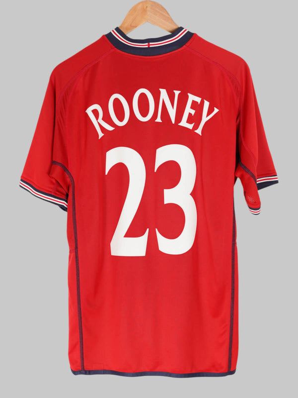 2002/03 Inglaterra Rooney #23 Camiseta Visitante (L) Umbro