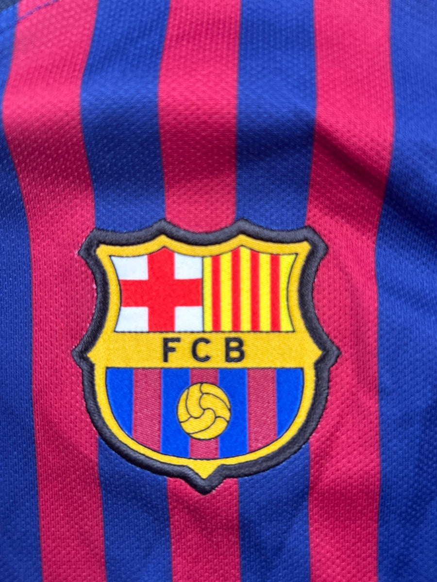 2018/19 Barcelona Messi #10 Home Shirt (XL Kids)