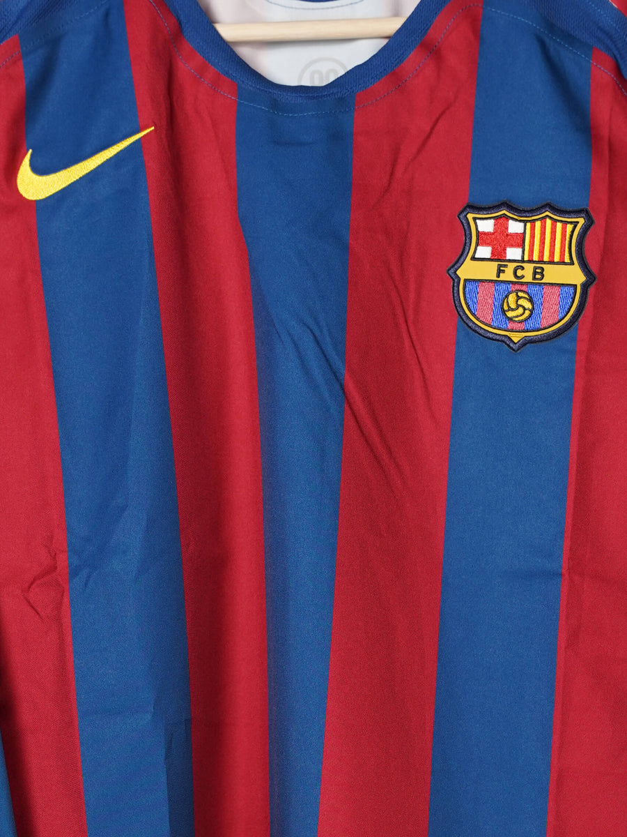 2005/6 Barcelona Messi #30 Home Shirt L/S Reissue (M)