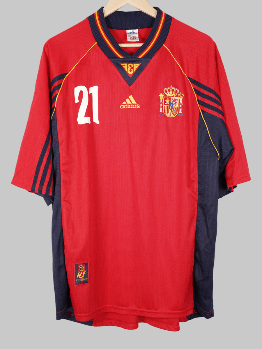 1998/99 Spain Luis Enrique #21 Home Shirt (XL)
