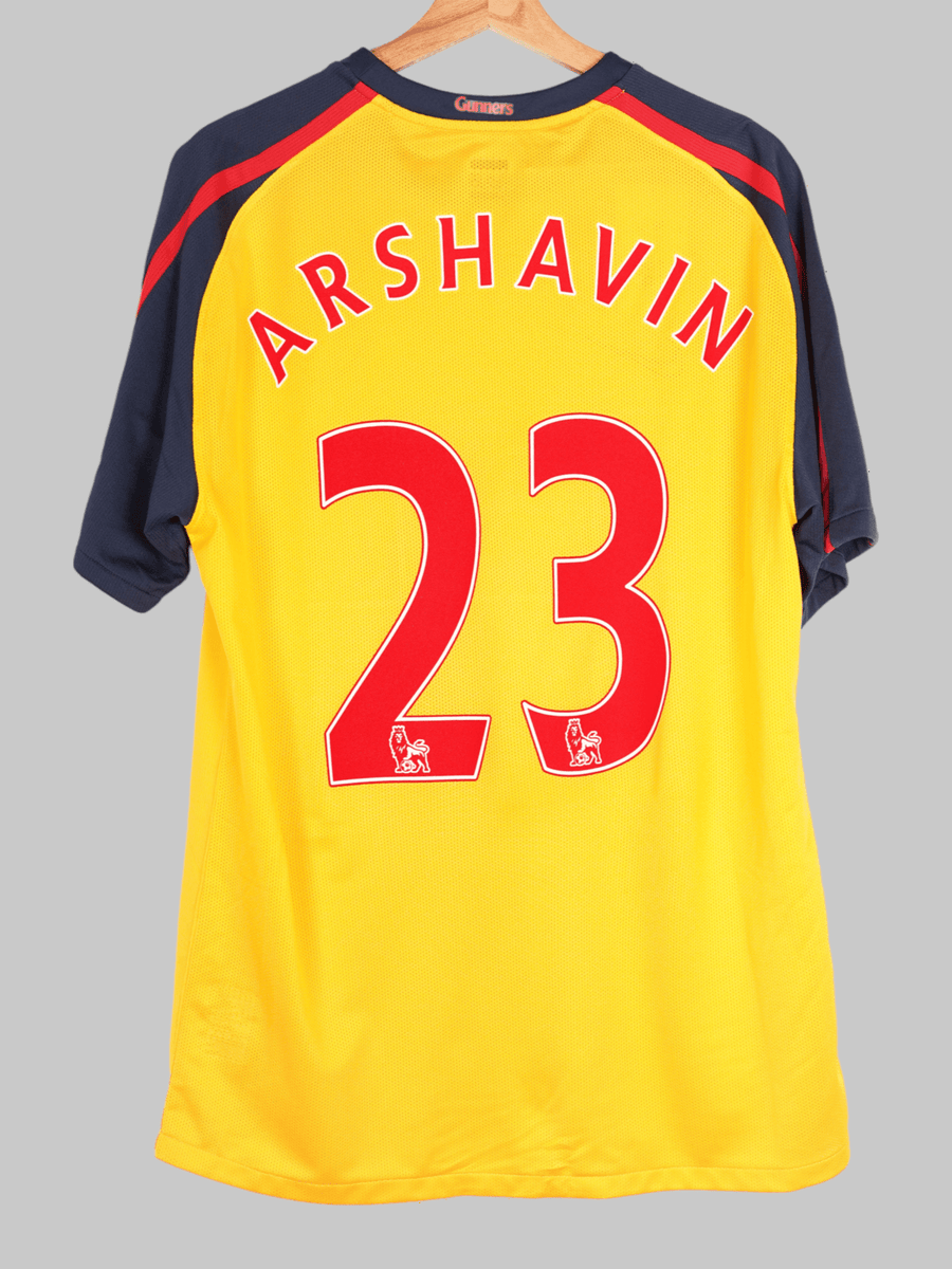 2008/9 Arsenal Arshavin #23 Away Shirt Player Issue (XL)