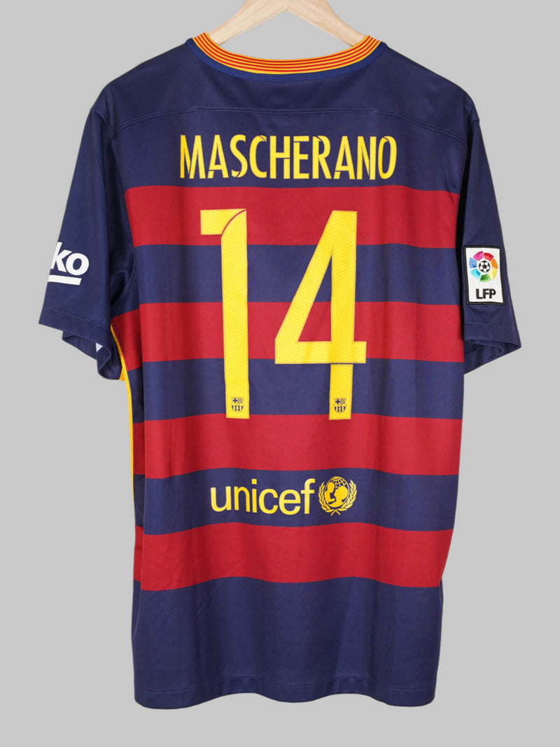2015/16 Barcelona Home Shirt Mascherano #14 (XL)