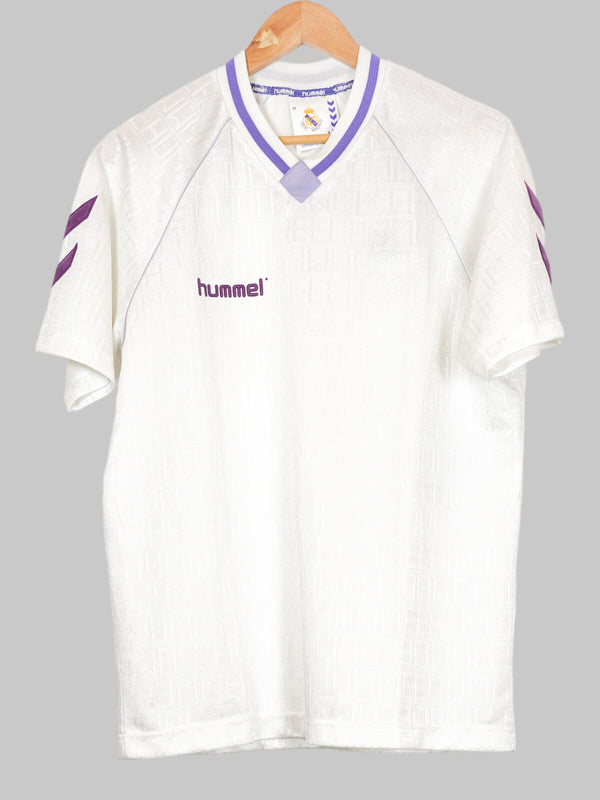 1990/91 Real Madrid Template Home Shirt (M) Hummel