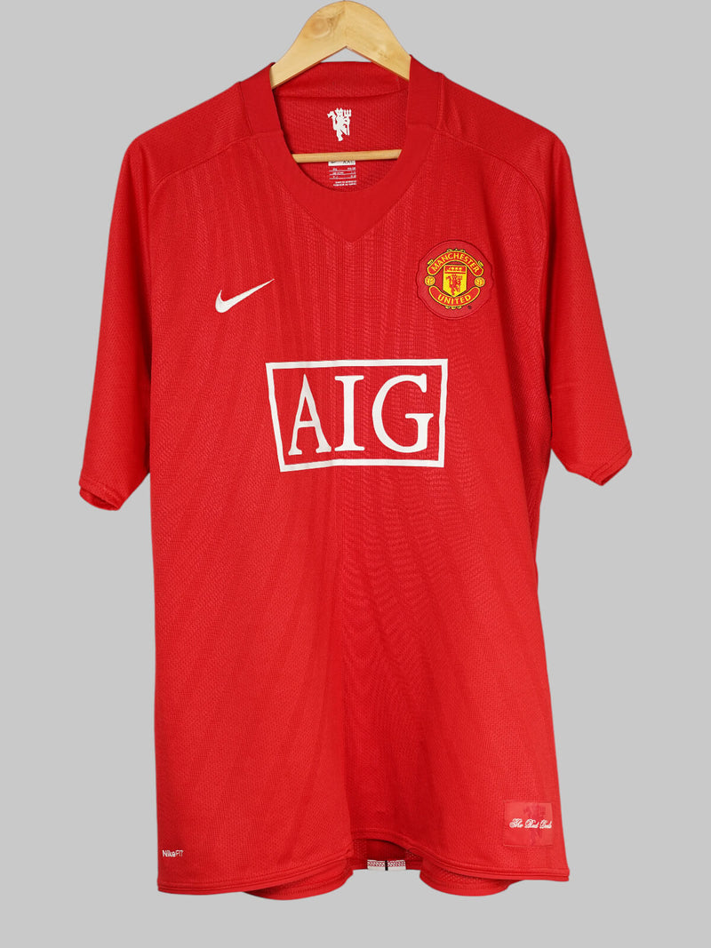 Manchester United Home Shirt 2007/9 Ronaldo #7 (XXL)