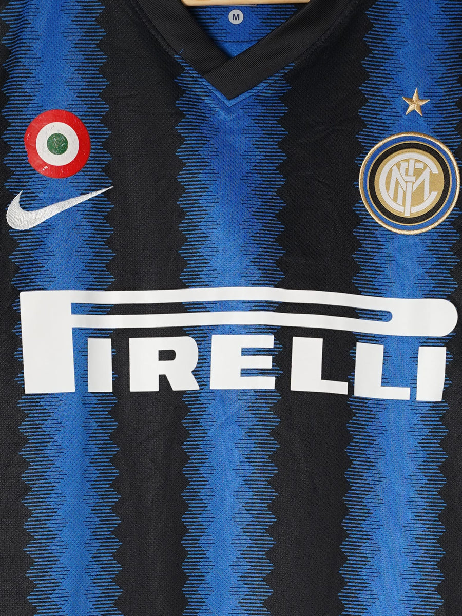 2010/11 Inter Milan Eto'o #9 Home Shirt (M)