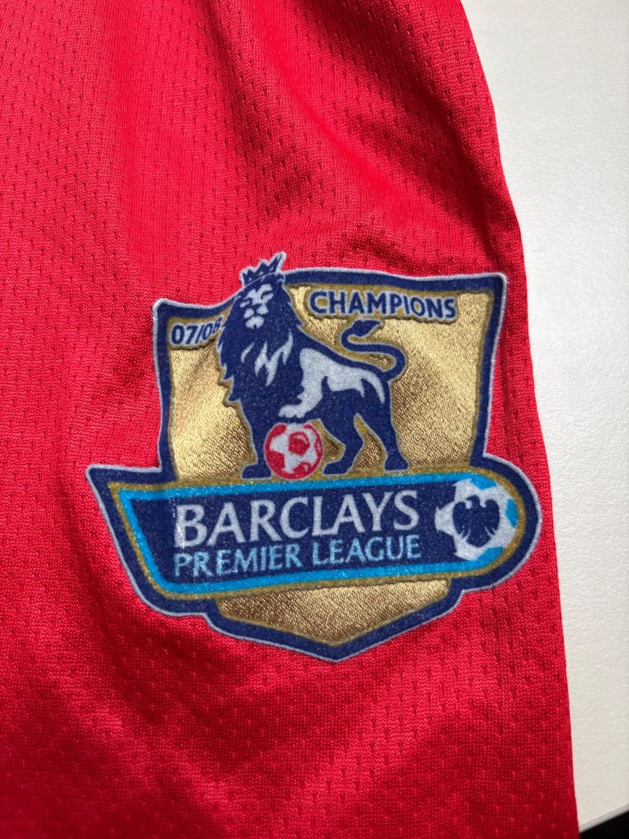 2007/08 Manchester United Berbatov #9 Home Shirt L/S (L)