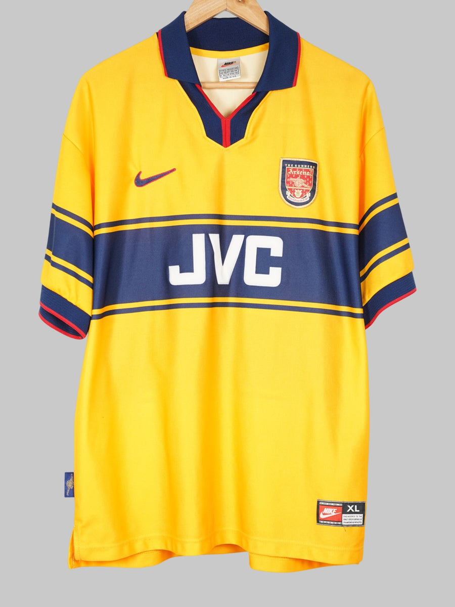 1997/99 Arsenal Bergkamp #10 Away Shirt (XL)