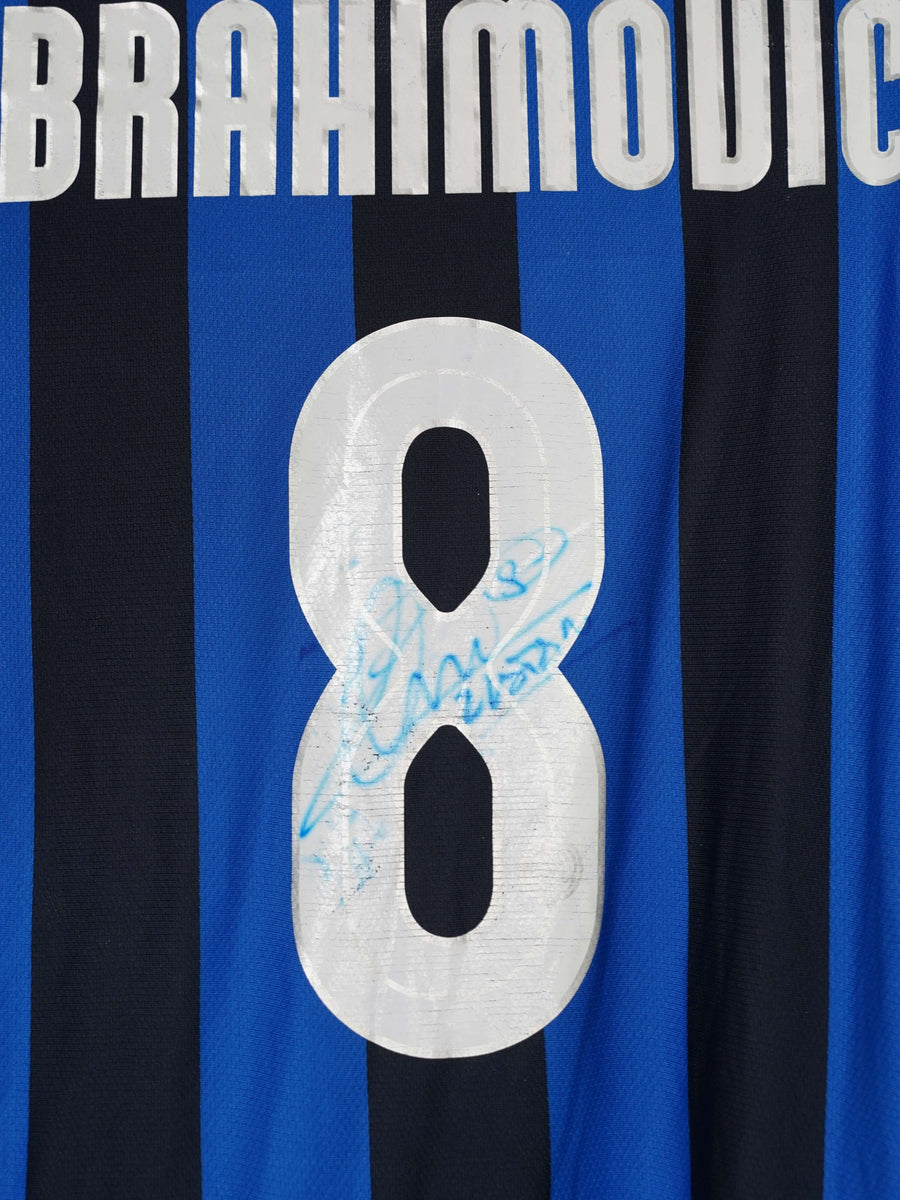 2007/08 Inter Milan Ibrahimović #8 Home Shirt Signed BNWT (XL) Nike