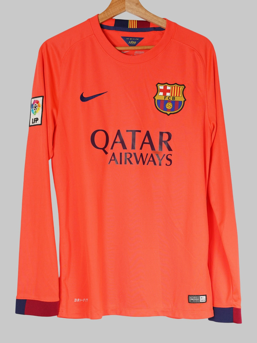 2014/15 Barcelona Neymar Jr #11 Away Shirt L/S (M)