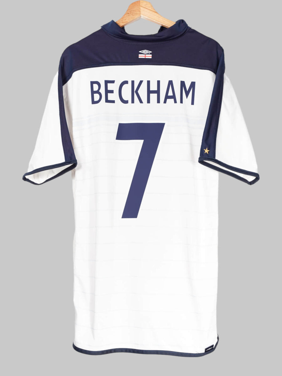 2004/05 England Beckham #7 Home Shirt (XL)