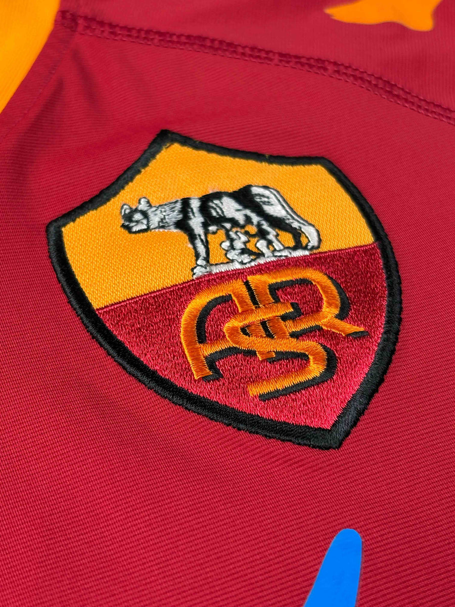 2009/10 AS Roma Toni #30 Home Shirt Signed (XL) Kappa