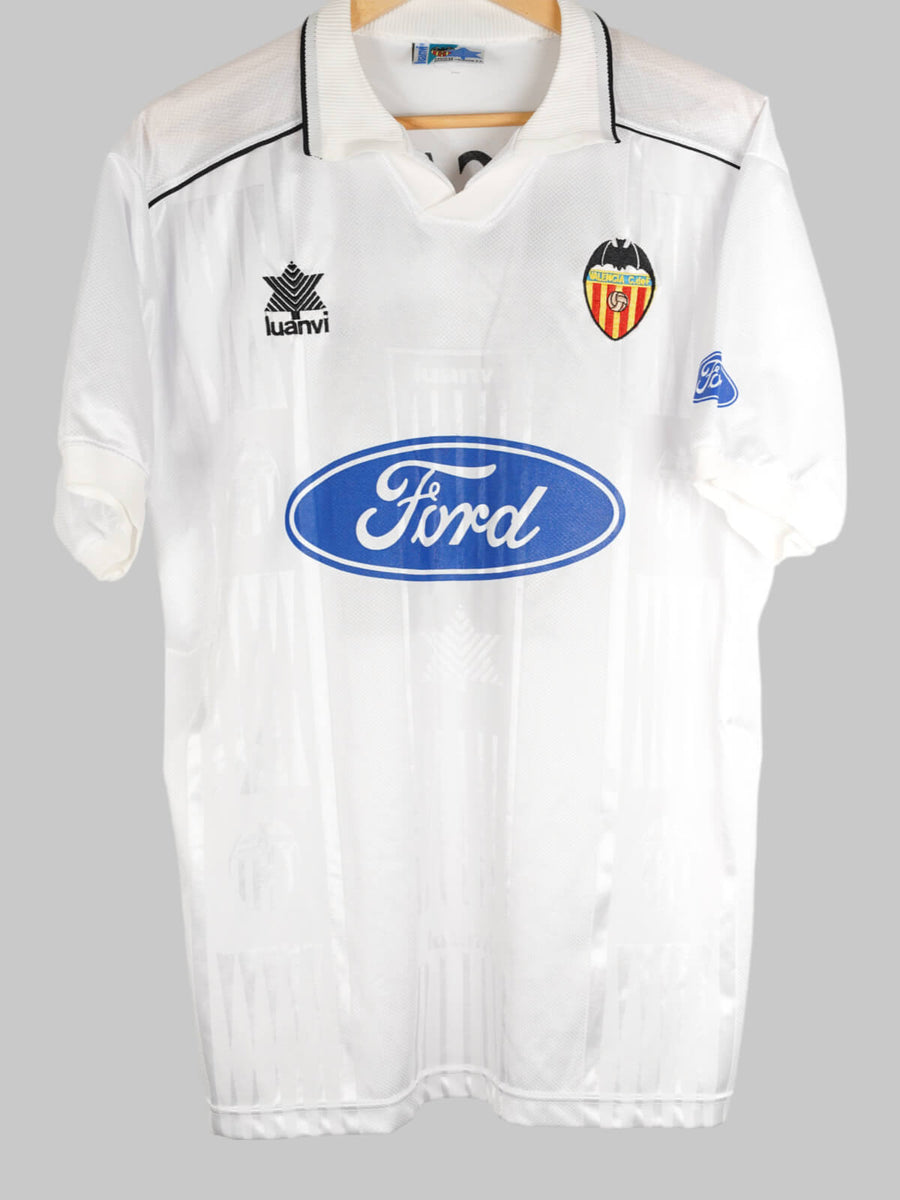 1995/96 Valencia Ivan Campo #12 Home Shirt (XL)