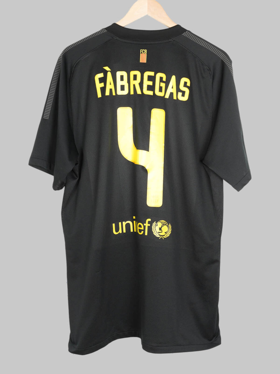 2011/12 Barcelona Fabregas #4 Away Shirt (XL)
