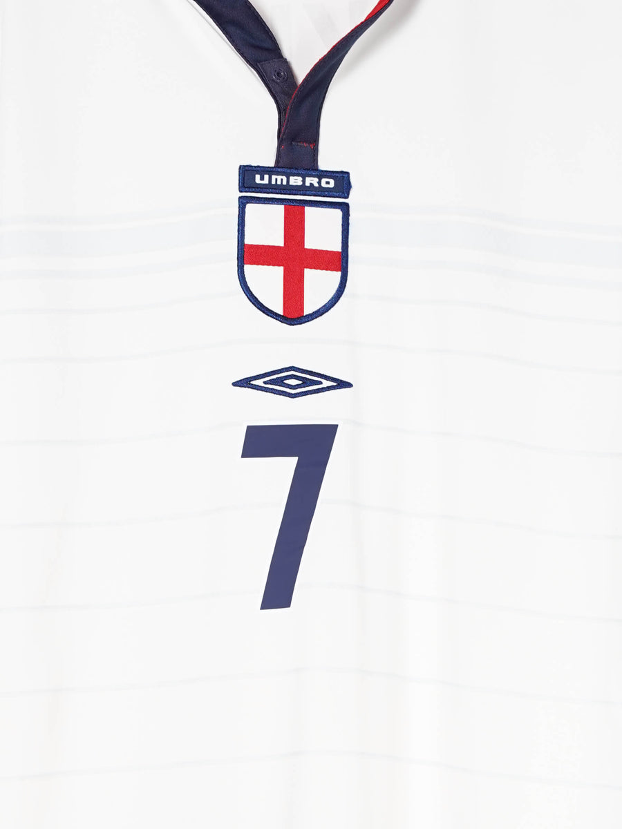 2004/05 England Beckham #7 Home Shirt (XL)