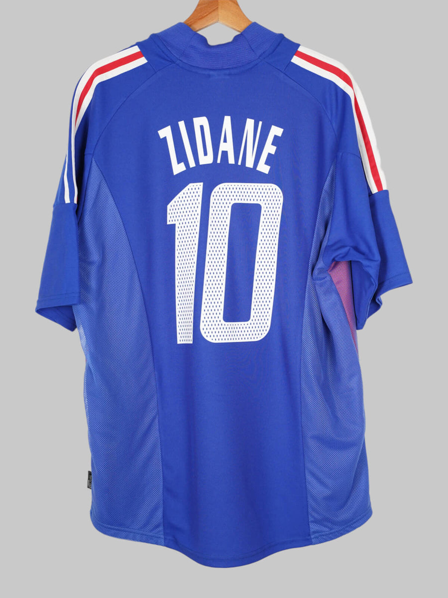 2002/03 France Zidane #10 Home Shirt (XL)