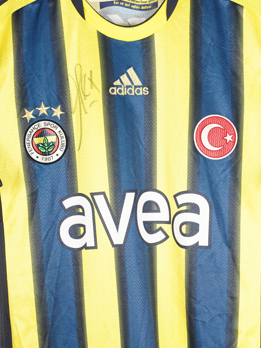 2011/12 Fenerbahce Alex #10 Home Shirt Signed (M)