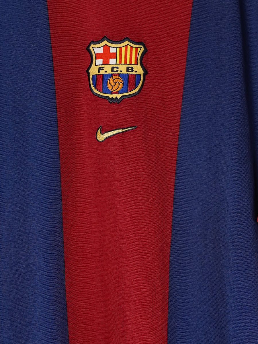 1998/99 Barcelona Rivaldo #11 Home Shirt (L)