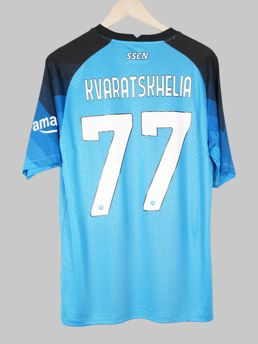 2022/23 Napoli Kvaratskhelia #77 Home Shirt (XL)