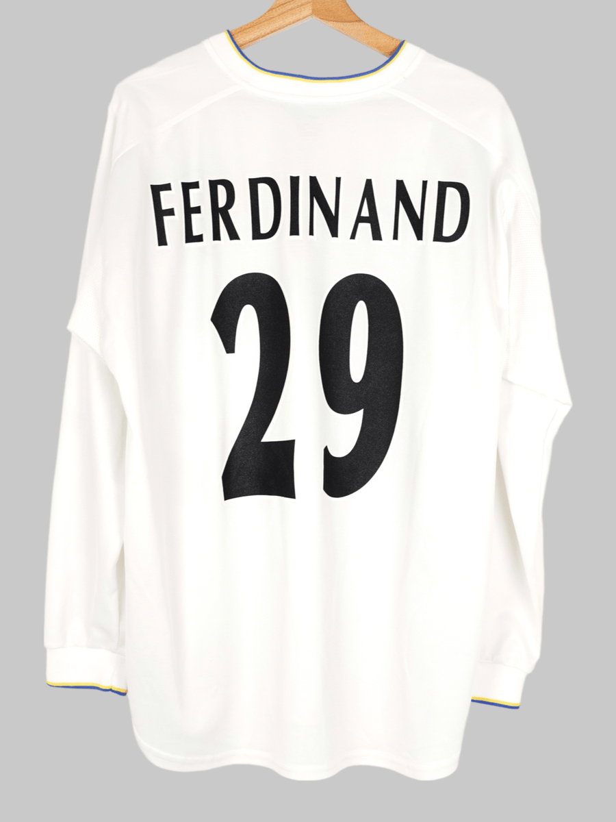 2000/01 Leeds United Ferdinand #29 Home Shirt L/S (L)