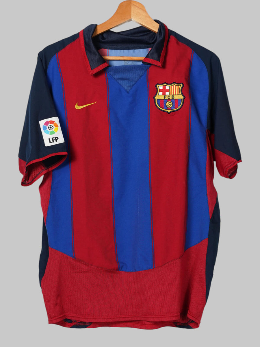 2003/4 Barcelona Ronaldinho #10 Home Shirt (L)