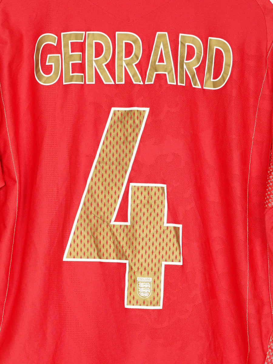 2006-08 England Gerrard #4 Away Shirt (L)