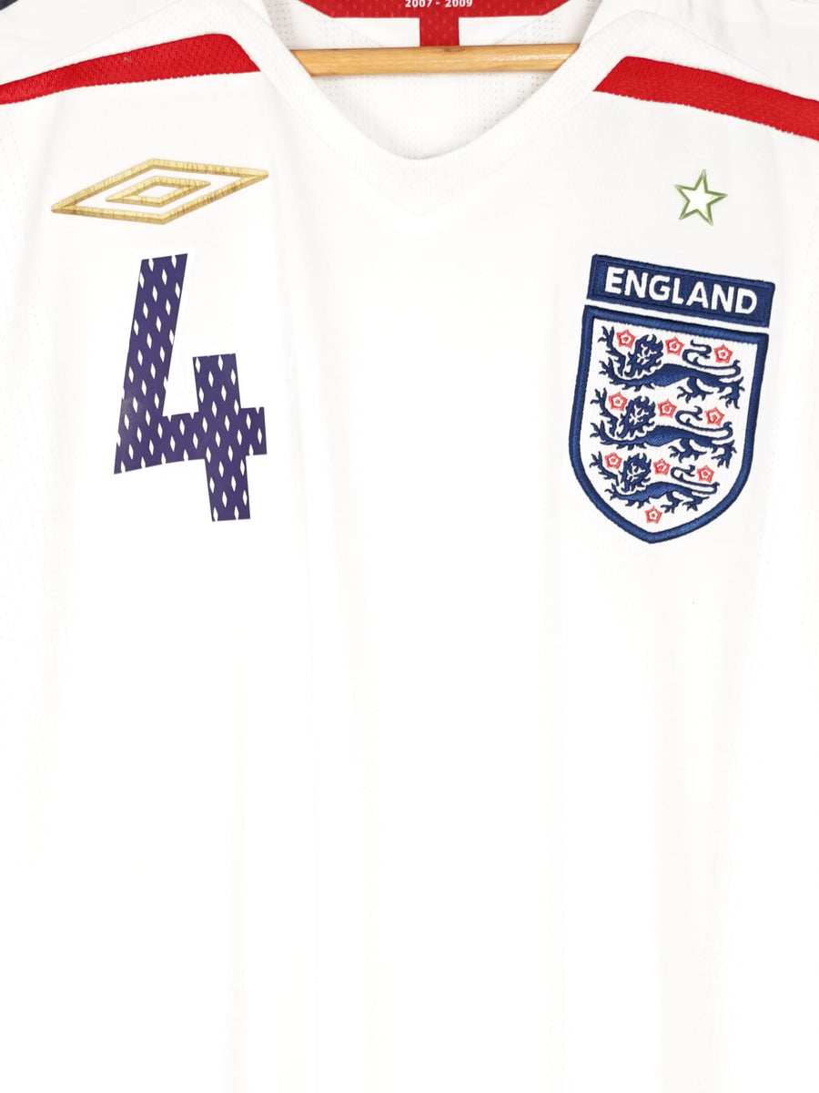 2007/9 England Gerrard #4 Home Shirt (L)