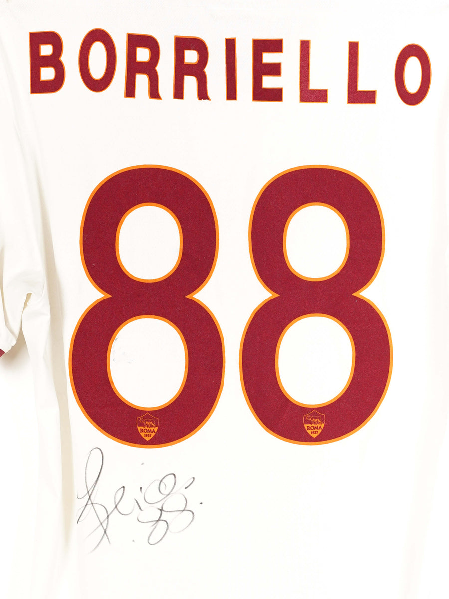 2013/14 AS Roma Borriello #88 Away Shirt Player Issue & Signed (XL)