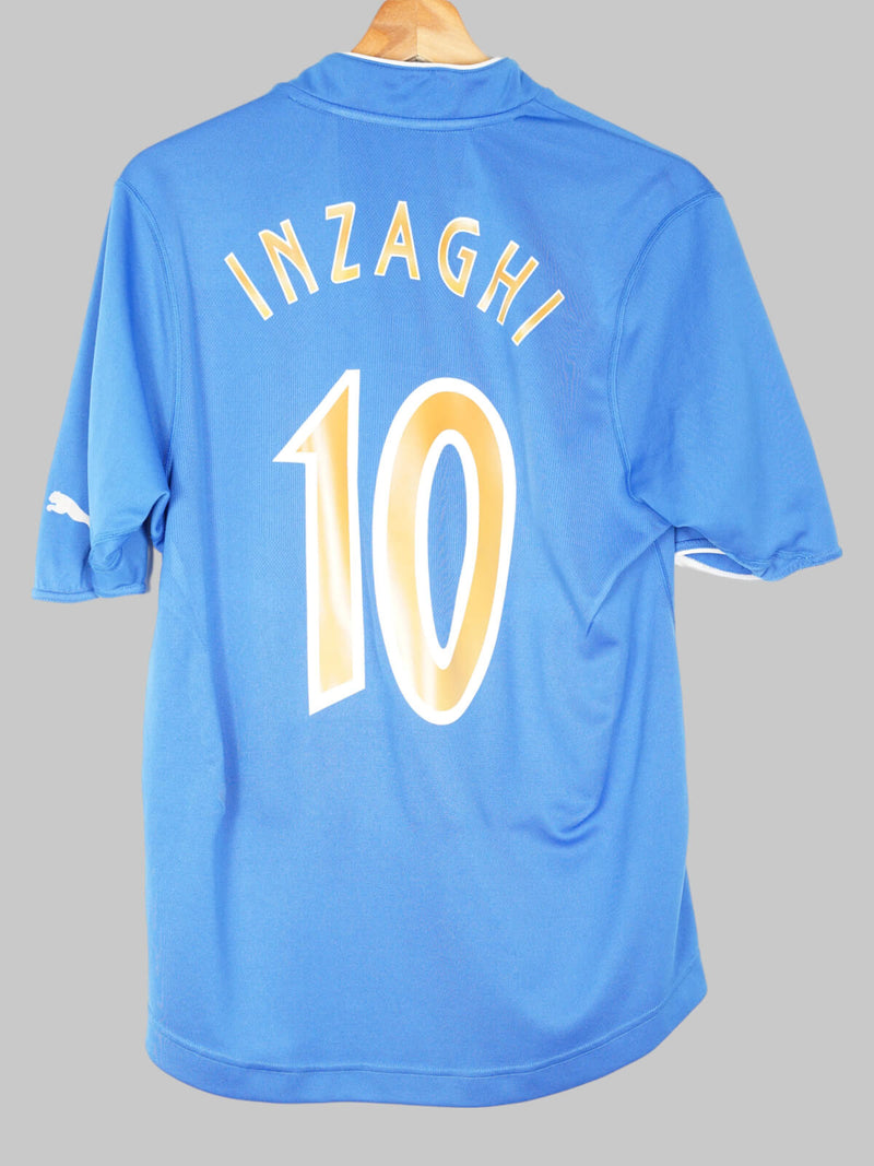 2003/4 Italy Inzaghi #10 Home Shirt (M)