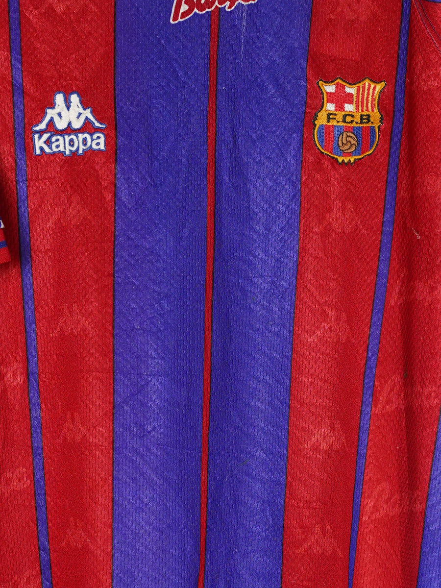1997/98 Barcelona Rivaldo #11 Home Shirt (XL)