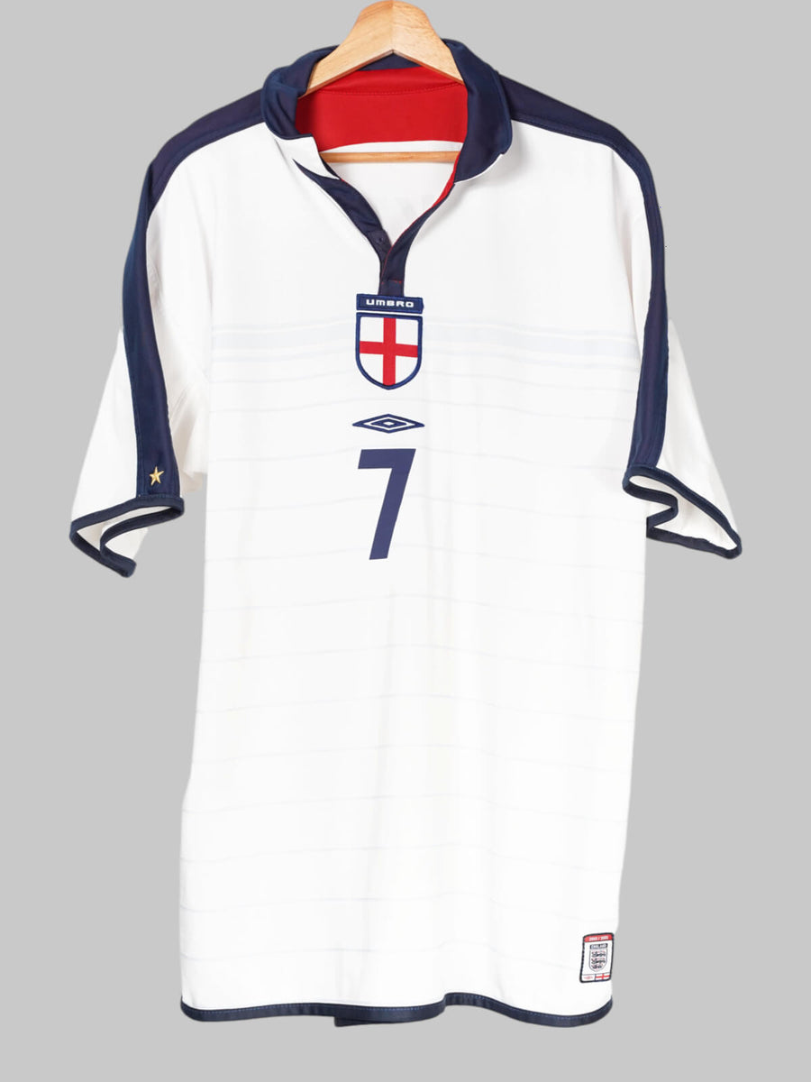 2004/05 England Beckham #7 Home Shirt (XL)