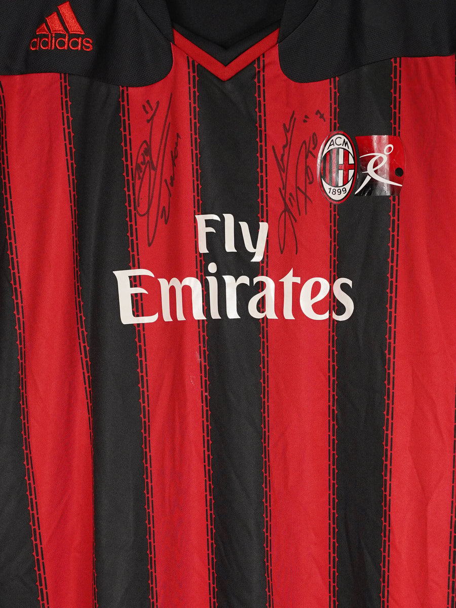 Ac Milan Academy Shirt 2011/12 Signed by Zlatan & Pato (L)