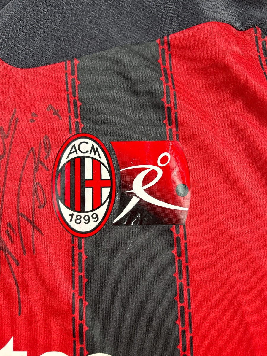 Ac Milan Academy Shirt 2011/12 Signed by Zlatan & Pato (L)