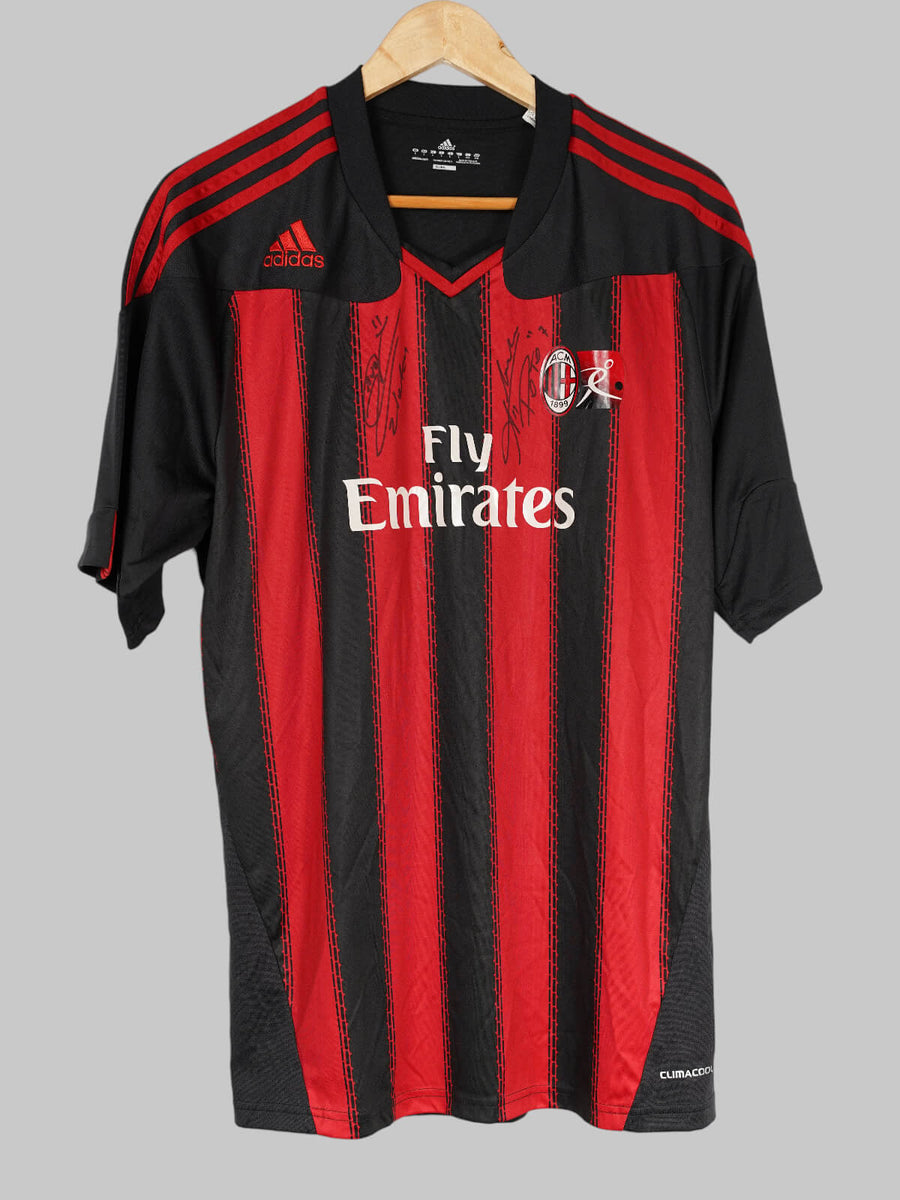 Ac Milan Academy Shirt 2011/12 Signed by Zlatan & Pato (L)