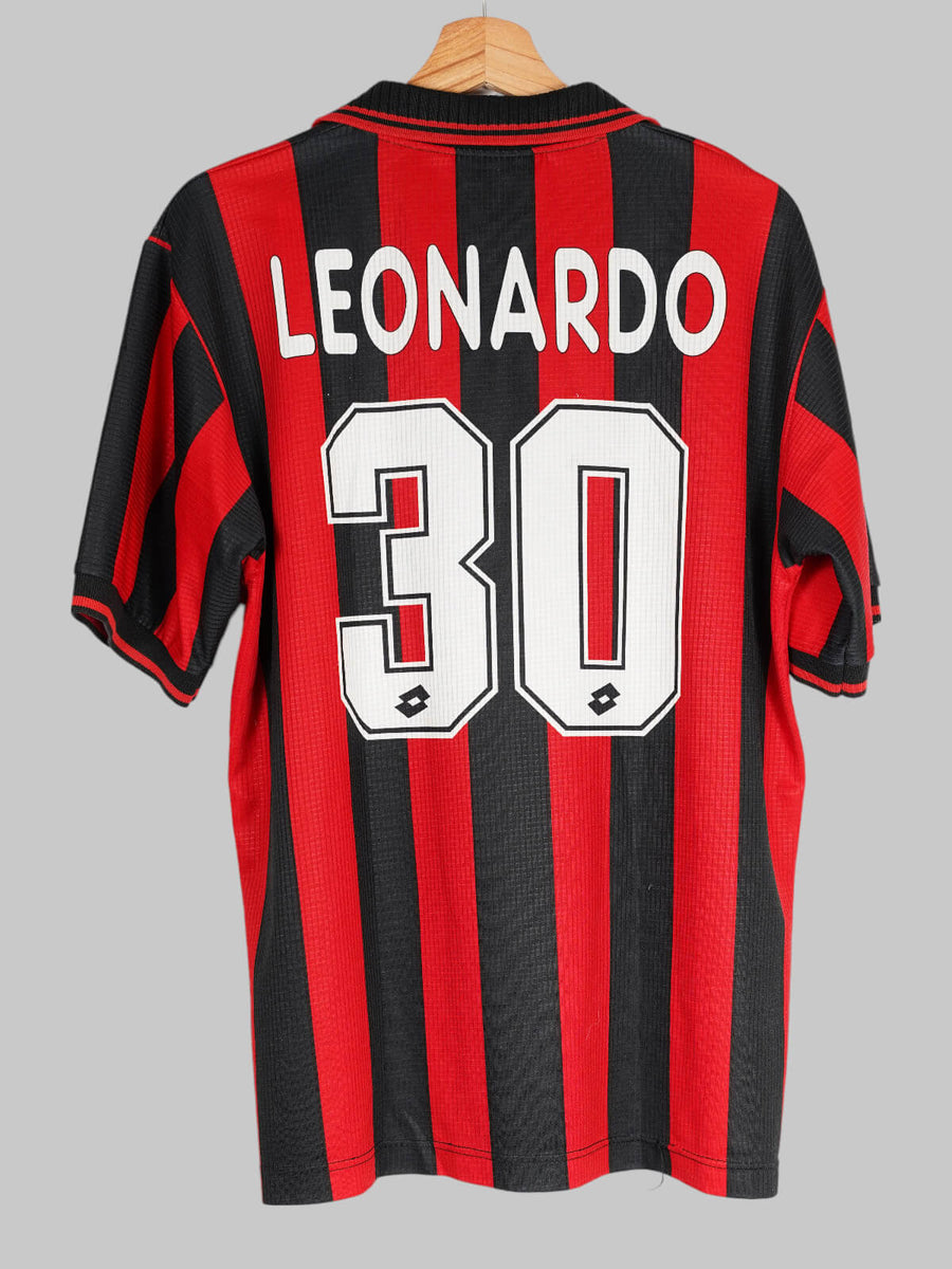 AC Milan Home Shirt 1997/98 Leonardo 30 Player Issue (L)