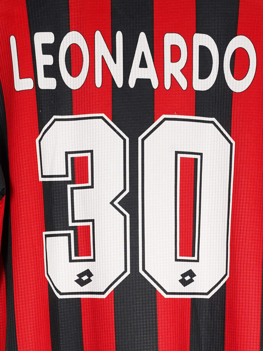 AC Milan Home Shirt 1997/98 Leonardo 30 Player Issue (L)