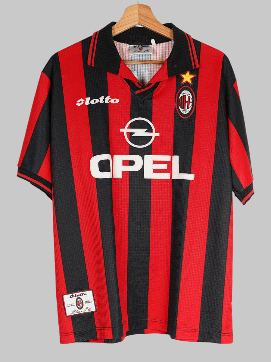 AC Milan Home Shirt 1997/98 Leonardo 30 Player Issue (L)