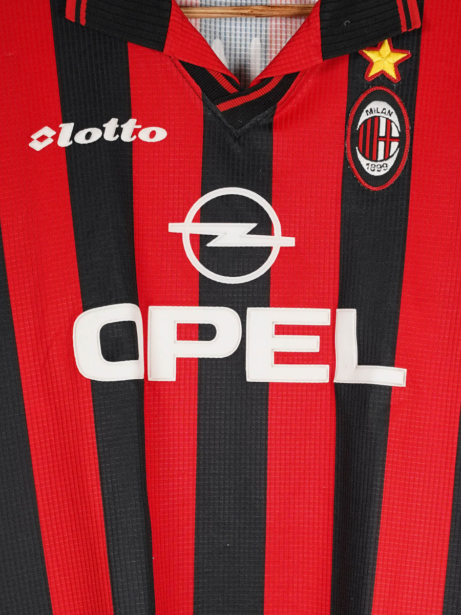 AC Milan Home Shirt 1997/98 Leonardo 30 Player Issue (L)