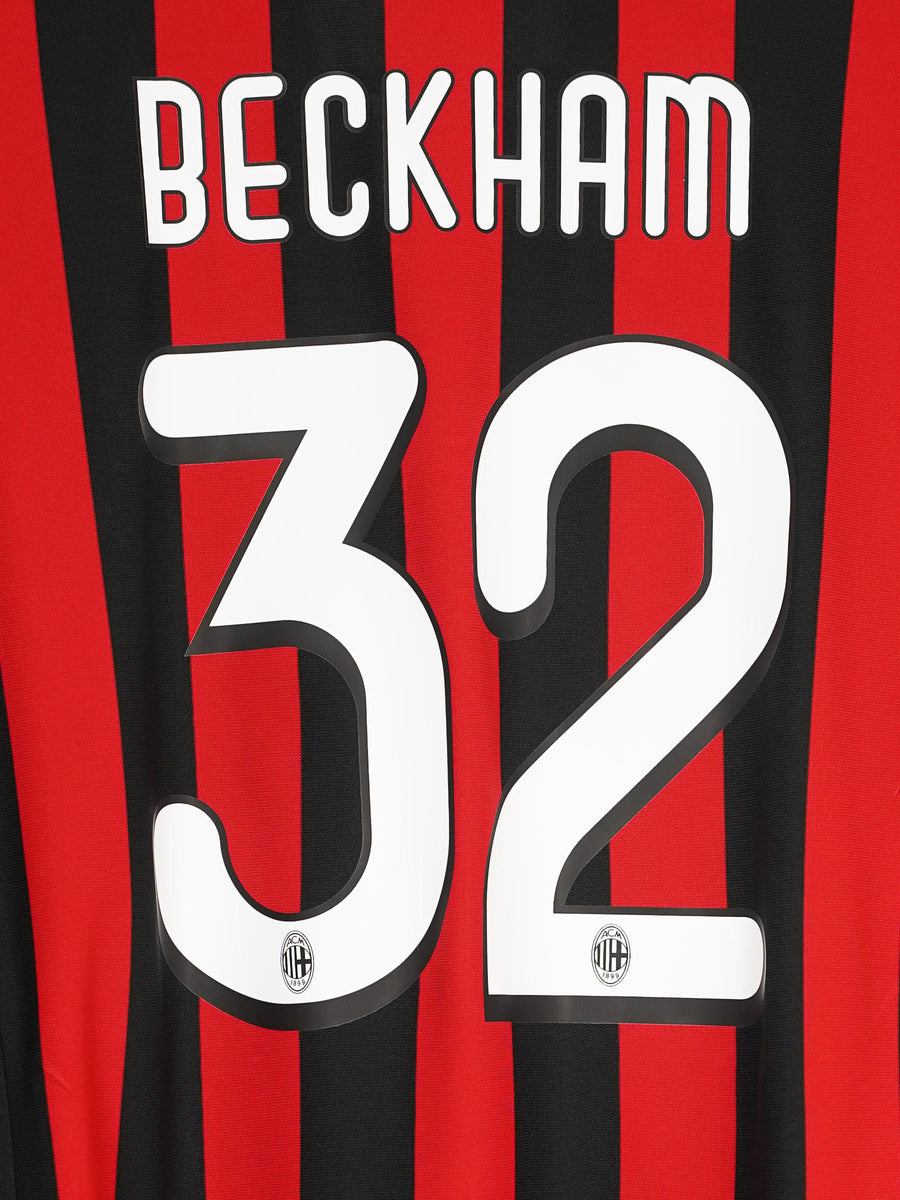 AC Milan Home Shirt 2009/10 Beckham 32 (M)