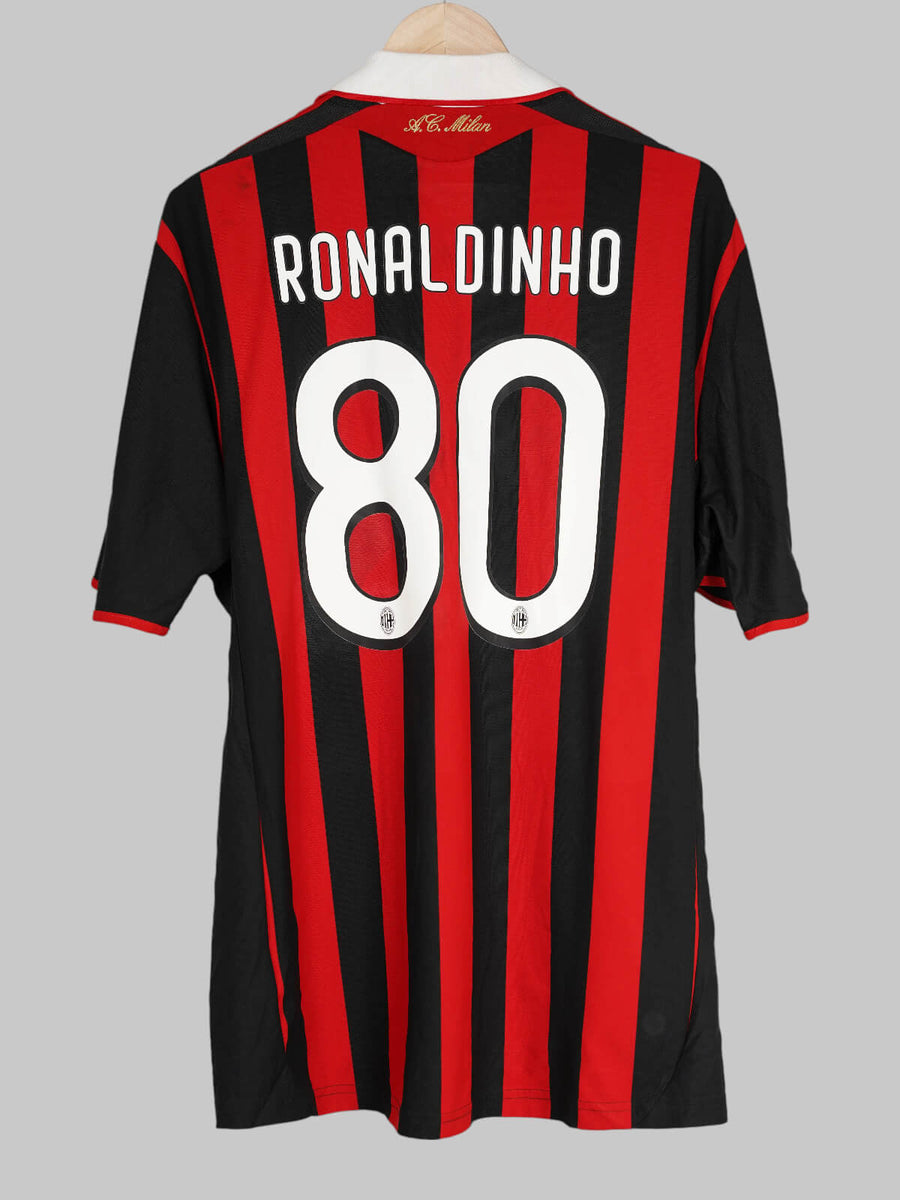 AC Milan Home Shirt 2009/10 Ronaldinho 80 (XL)