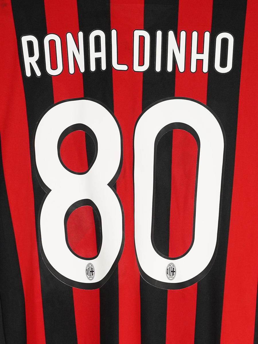 AC Milan Home Shirt 2009/10 Ronaldinho 80 (XL)