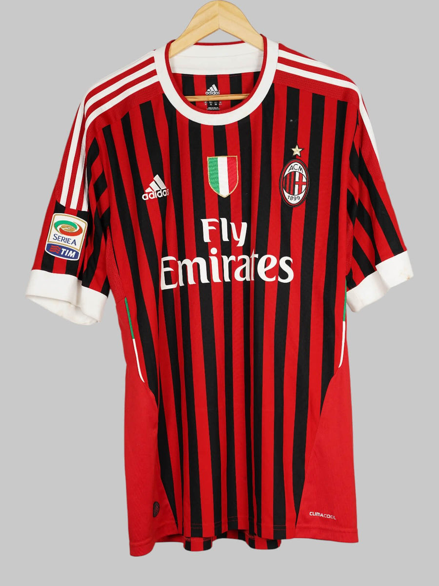 AC Milan Home Shirt 2011/12 Ibrahimovic 11 Signed (XL)