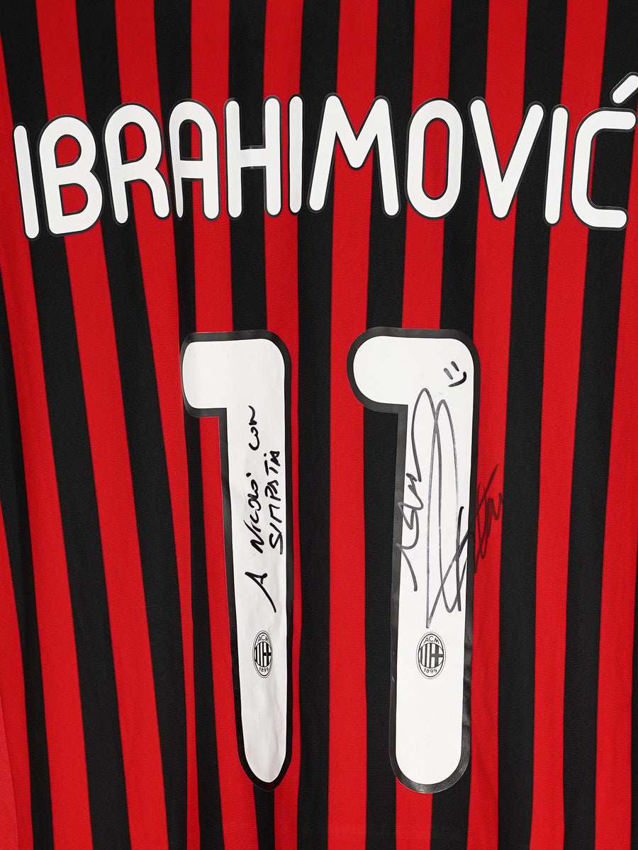 AC Milan Home Shirt 2011/12 Ibrahimovic 11 Signed (XL)