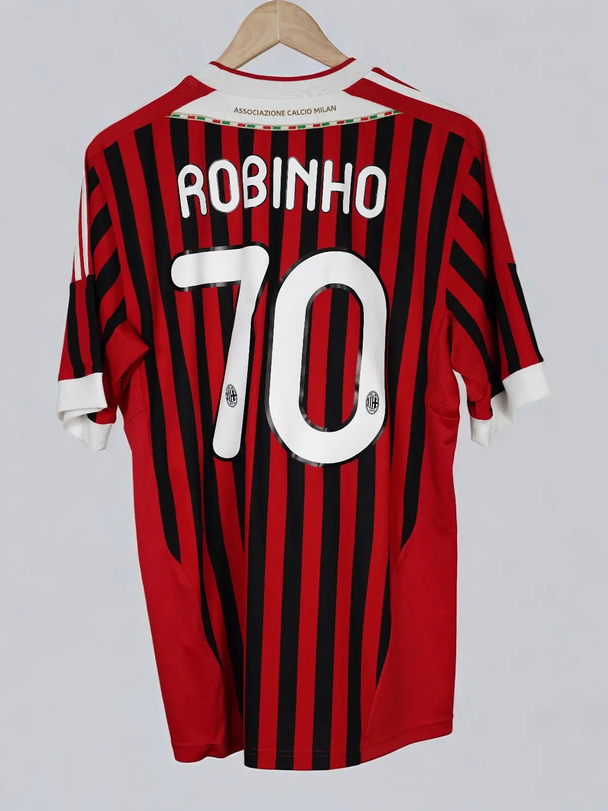 2011/12 AC Milan Robinho #70 Home Shirt (L) Adidas – First11