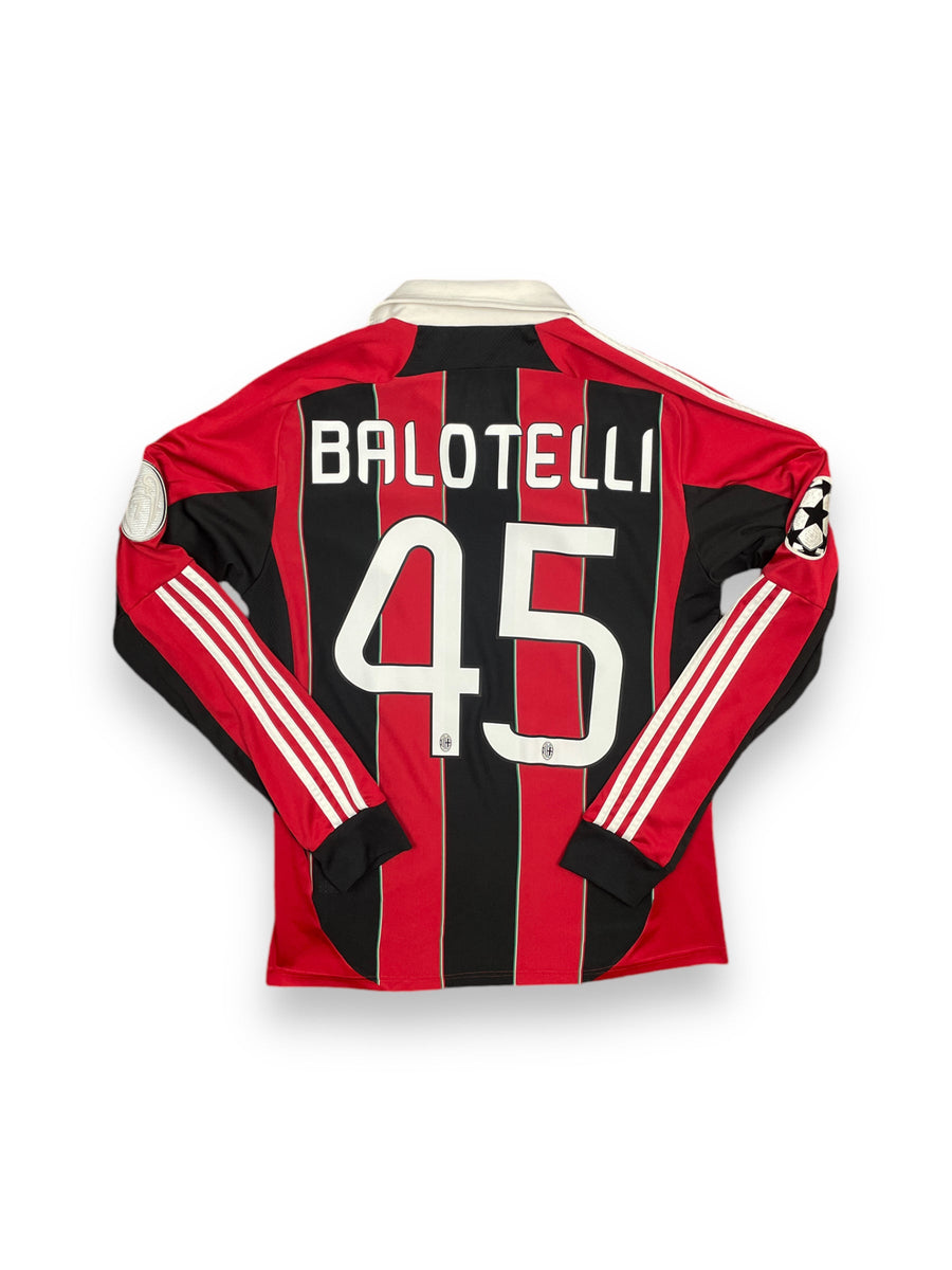 AC Milan Home Shirt 2012/13 L/S Balotelli 45 - 10/10 - S
