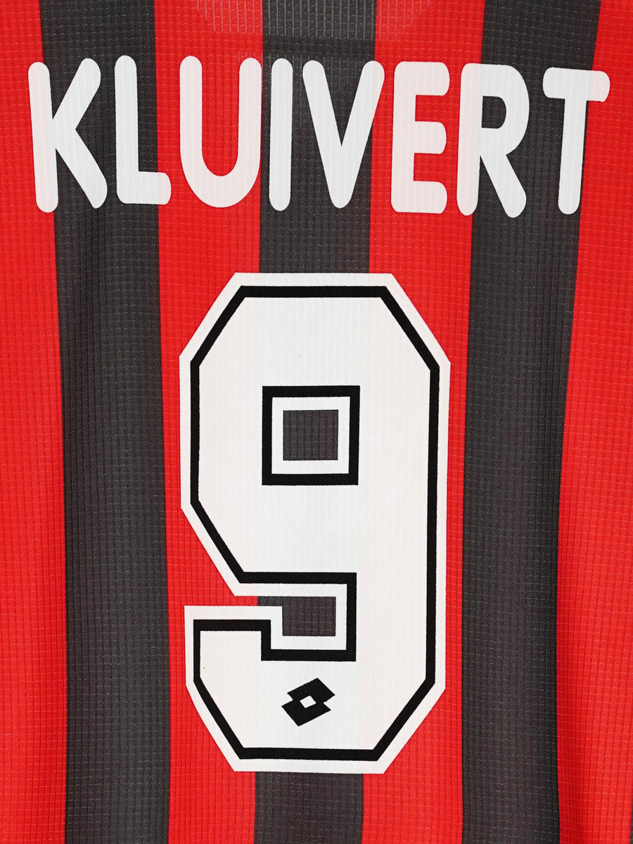 AC Milan Home Shirt L/S 1997/98 Kluivert 9 (L)