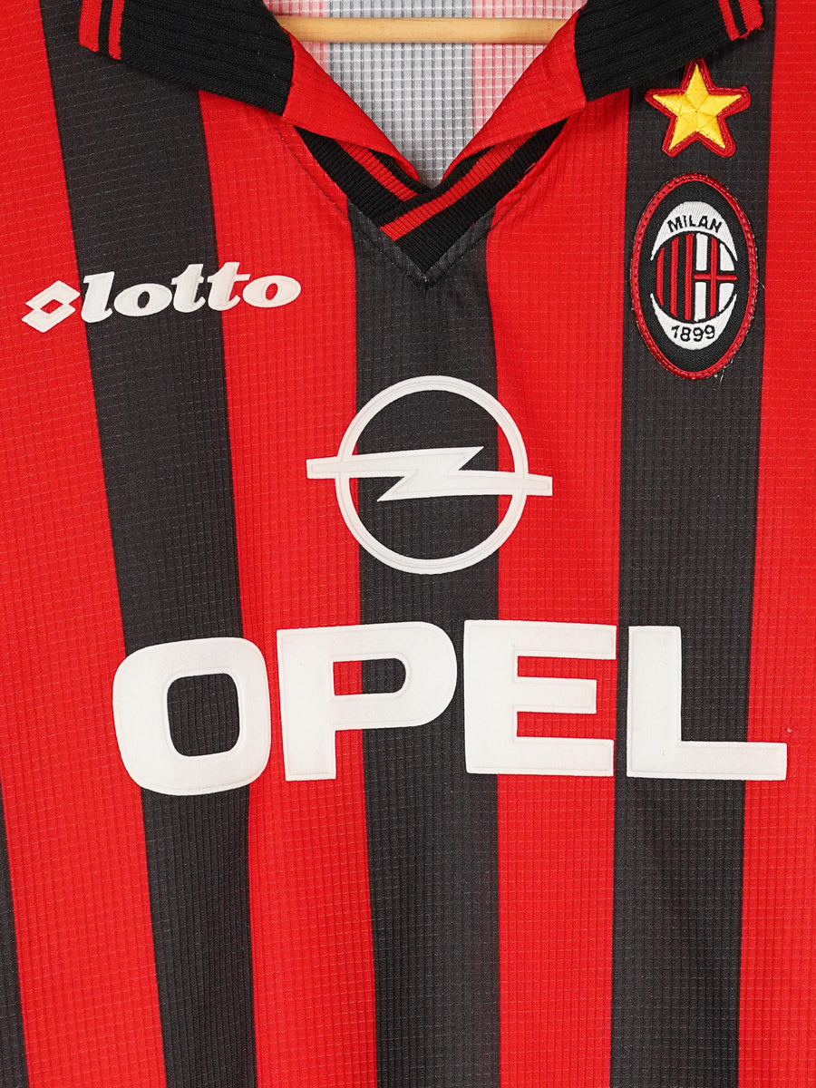 AC Milan Home Shirt L/S 1997/98 Kluivert 9 (L)