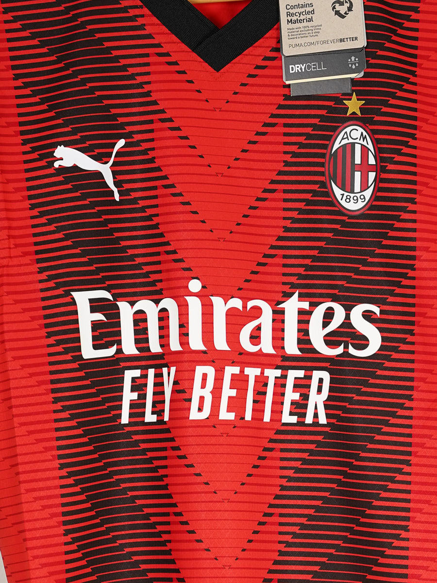 AC Milan Home Shirt Player Issue 2023/24 BNWT Rafa Leao 10 (L)