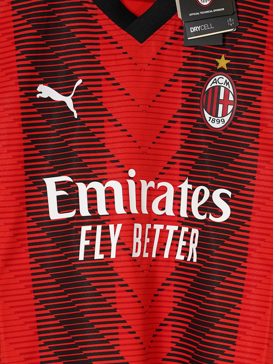 AC Milan Home Shirt Player Issue 2023/24 BNWT Theo 19 (M)