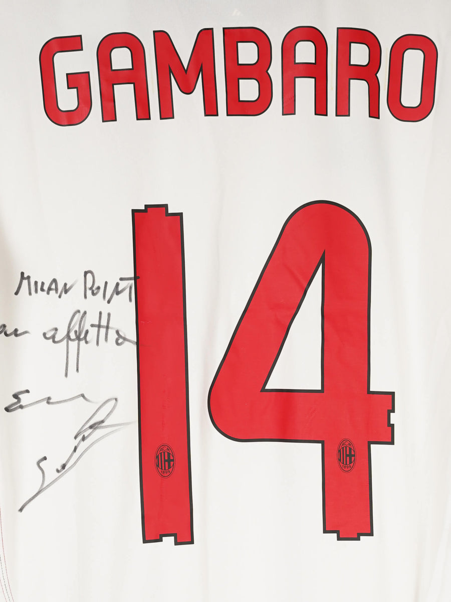 AC Milan Signed Away Shirt 2010/11 Gambaro 14 BNWT (M)